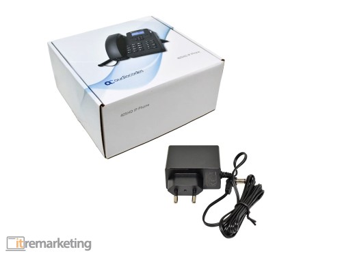 Przejdź do produktu Telefon IP Audiocodes 405HD Czarny PoE LCD Podstawka PSU GGWV00597 Nowy