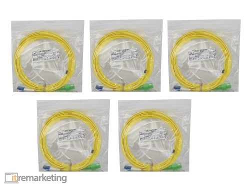 Przejdź do produktu 5x Kabel Patchcord Fiber Optic LC/UPC SC/APC SM G657a1 DX 3.0mm LSZH 5m Nowy