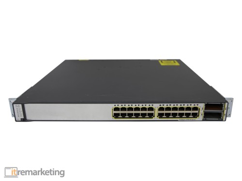 Przejdź do produktu Switch Cisco WS-C3750E-24TD-S 24x 1Gb 2x X2 10Gb Zarządzalny Uszy